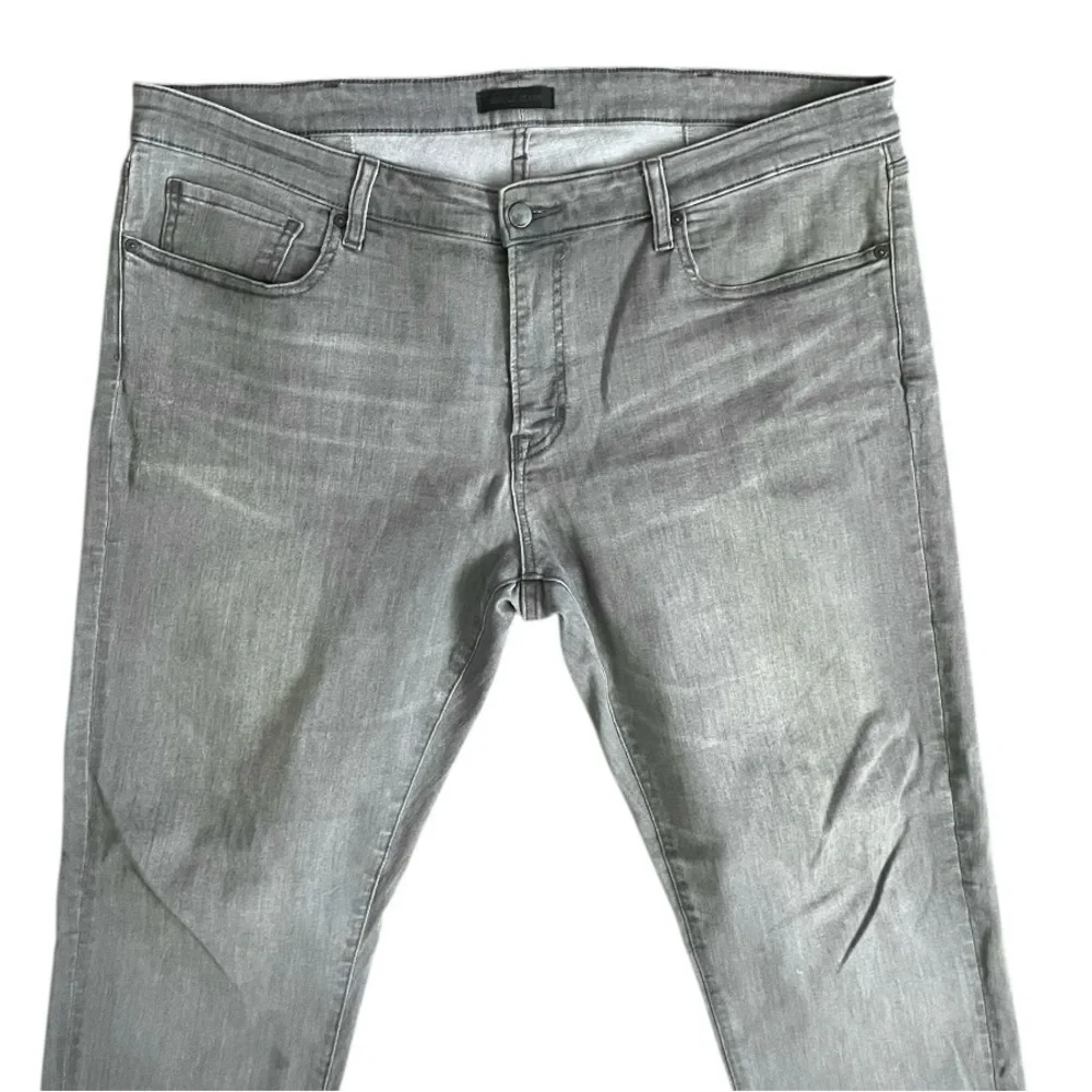 Uniqlo Jeans Men Skinny Tapered Ultra Stretch Low Rise 40x34 Hipster Casual Tall